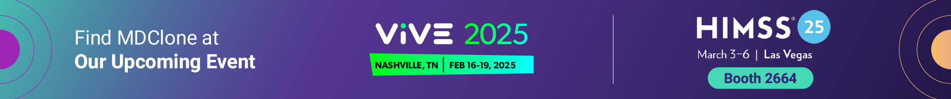 Vive/HIMSS 2025 Banner